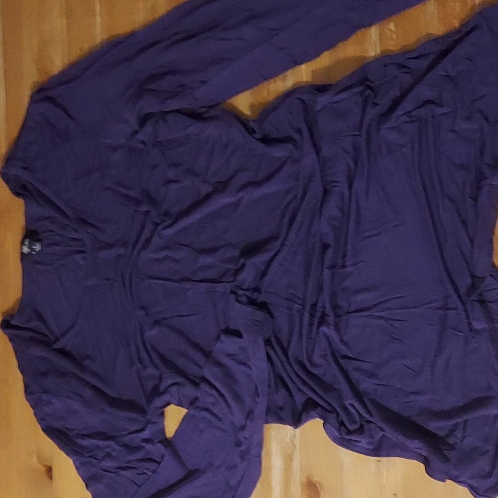 Lily dark purple tunic style long sleeve size L